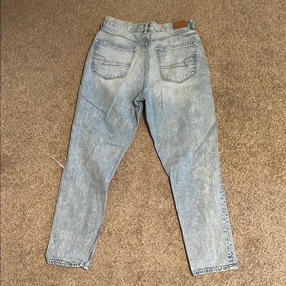 Distressed Light Blue Women's Jeans - Picture 2 of 3